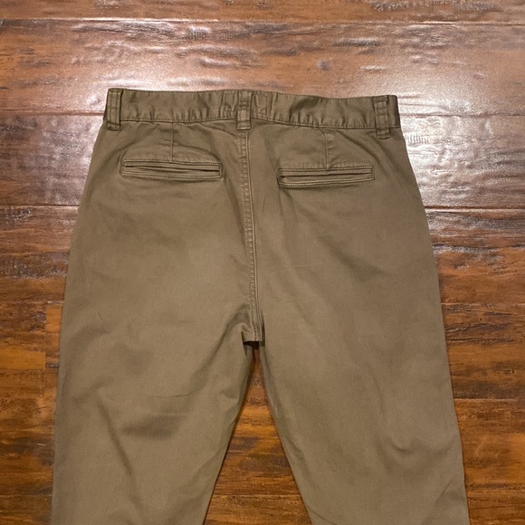 Current/Elliot Olive Green Straight Leg Pants Women's Size 28 - Picture 5 of 14